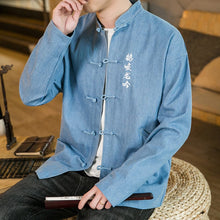 Load image into Gallery viewer, Dragon wave kanji Tang Dynasty jacket