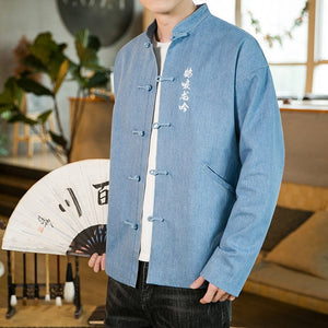 Dragon wave kanji Tang Dynasty jacket