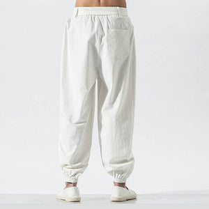 Japanese style solid harem pants