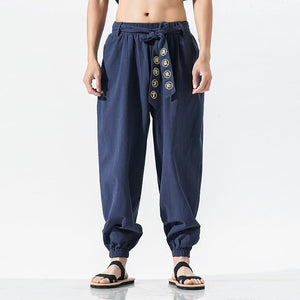 Japanese style solid harem pants