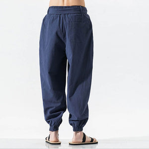 Japanese style solid harem pants