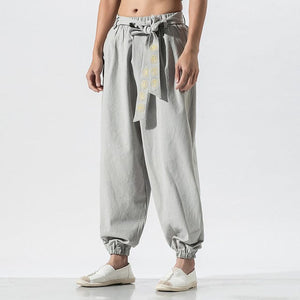 Japanese style solid harem pants