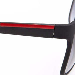 Men's casual sunglasses with red accent