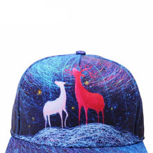 Load image into Gallery viewer, Deer in the night baseball cap