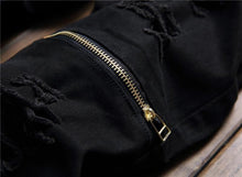 Load image into Gallery viewer, Ripped solid color jeans various