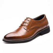 Load image into Gallery viewer, Men&#39;s Oxford pointed toe shoes
