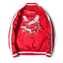Load image into Gallery viewer, Japan crane embroidery sukajan jacket
