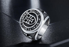 Load image into Gallery viewer, Vintage stainless steel templar knight ring