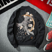 Load image into Gallery viewer, Chinese mythical bird bomber jacket