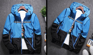 Embrace zip down windbreaker jacket