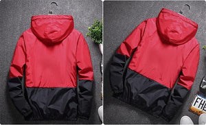 Embrace zip down windbreaker jacket