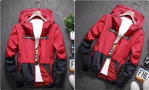 Embrace zip down windbreaker jacket