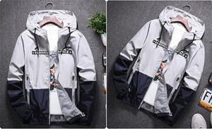 Embrace zip down windbreaker jacket