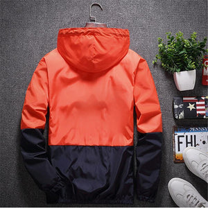 Embrace zip down windbreaker jacket