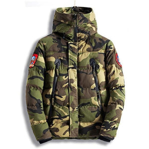 Thermal camo parkas jacket