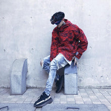 Load image into Gallery viewer, Camo pull over hooded jacket