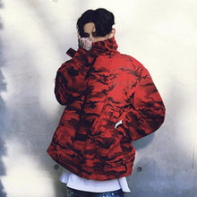 Load image into Gallery viewer, Camo pull over hooded jacket