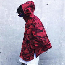 Load image into Gallery viewer, Camo pull over hooded jacket