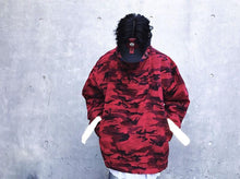 Load image into Gallery viewer, Camo pull over hooded jacket