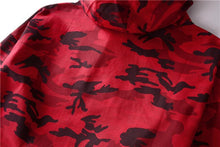 Load image into Gallery viewer, Camo pull over hooded jacket