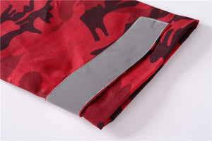 Camo pull over hooded jacket