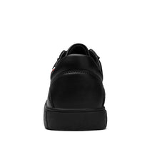 Load image into Gallery viewer, Dark leather casual sneakers