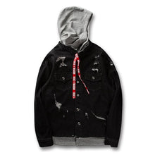 Load image into Gallery viewer, Let&#39;s rock denim hooded jacket basic ver.