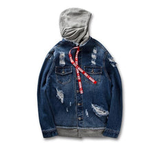 Load image into Gallery viewer, Let&#39;s rock denim hooded jacket basic ver.