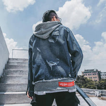 Load image into Gallery viewer, Let&#39;s rock denim hooded jacket basic ver.