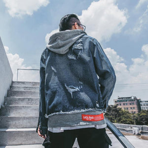 Let's rock denim hooded jacket basic ver.
