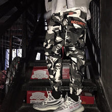 Load image into Gallery viewer, Security label camo cargo pants