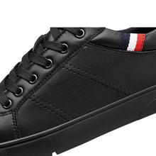 Load image into Gallery viewer, Dark leather casual sneakers