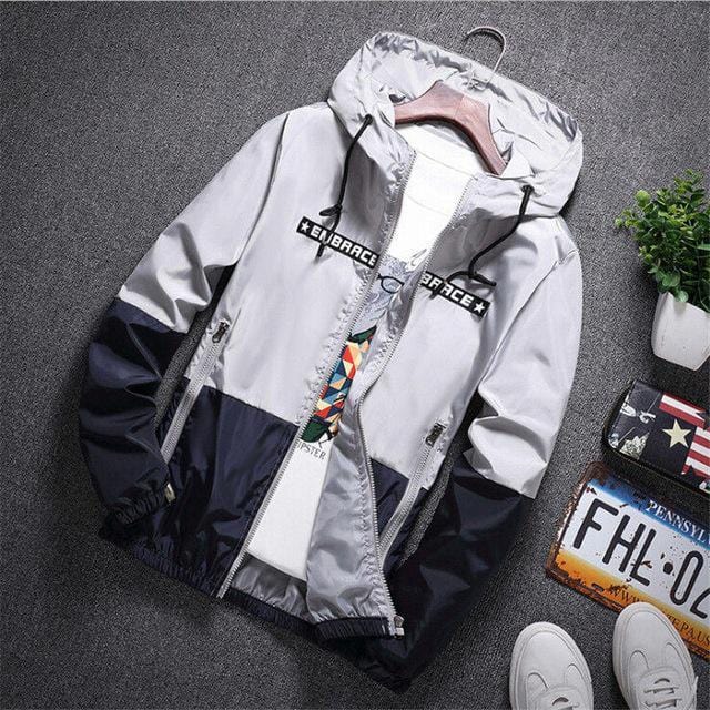 Embrace zip down windbreaker jacket – High Street Beast