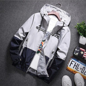 Embrace zip down windbreaker jacket