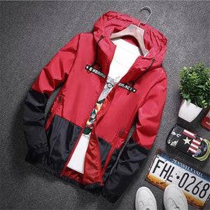 Embrace zip down windbreaker jacket