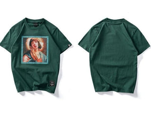 Painted Mary altered T-shirt
