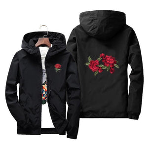 Rose design windbreaker jacket ver.3