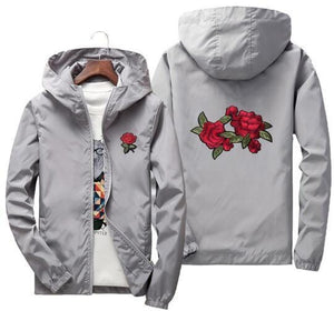 Rose design windbreaker jacket ver.3