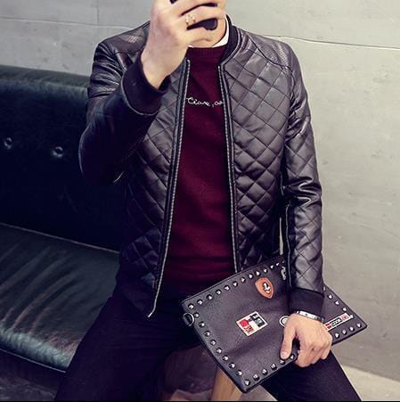 PU leather designer jacket