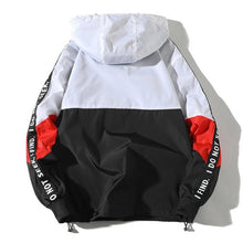 Load image into Gallery viewer, &quot;I do not seek&quot; patchwork windbreaker jacket
