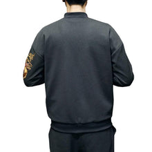 Load image into Gallery viewer, Carbon black Tang Dynasty jacket dragon sleeve