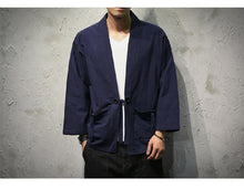 Load image into Gallery viewer, Solid Japanese kimono style shirt