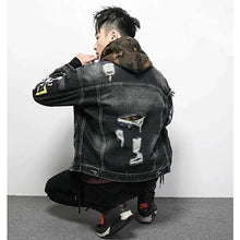 Load image into Gallery viewer, Patched vintage denim jacket