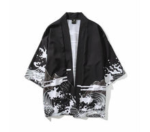 Load image into Gallery viewer, Japanese kimono dragon wave T-shirt