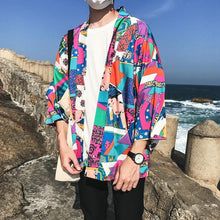 Load image into Gallery viewer, Japanese ukiyo kimono T-shirt