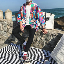 Load image into Gallery viewer, Japanese ukiyo kimono T-shirt