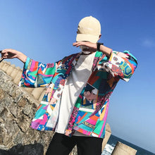 Load image into Gallery viewer, Japanese ukiyo kimono T-shirt