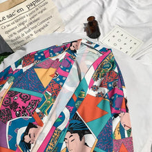 Load image into Gallery viewer, Japanese ukiyo kimono T-shirt