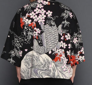 Sakura carp Japanese kimono T-shirt