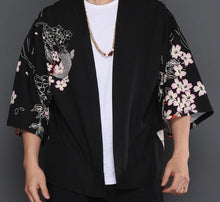 Load image into Gallery viewer, Sakura carp Japanese kimono T-shirt